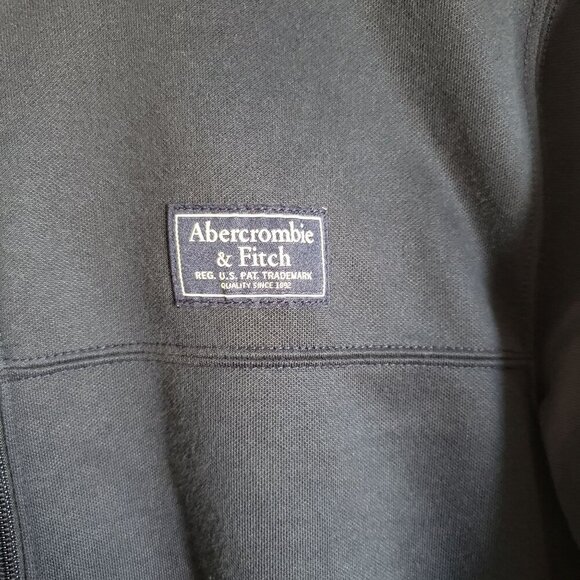 Abercrombie & Fitch Logo Tape Sleeve Tricot Track Jacket Blue Size Men's Small - Picture 5 of 10